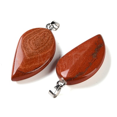 Natural Red Jasper Pendants GG-CBACB71-05P-17-1