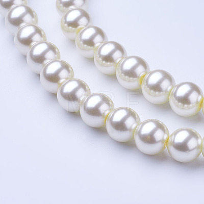Glass Pearl Beads Strands HY-10D-B02-1
