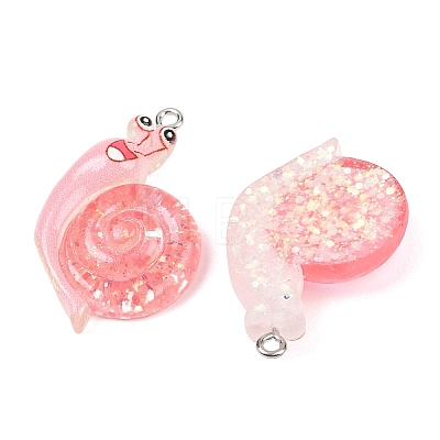 Transparent & Opaque Resin Pendants RESI-P048-02-1
