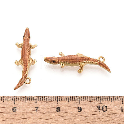 304 Stainless Steel Enamel Pendants STAS-N124-24G-1
