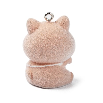Flocky Opaque Resin Pendants LS-RESI-G105-05C-1