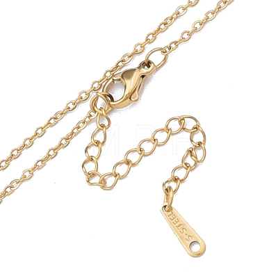 304 Stainless Steel Cable Chains Necklace for Men Women NJEW-N050-A03-G15-1