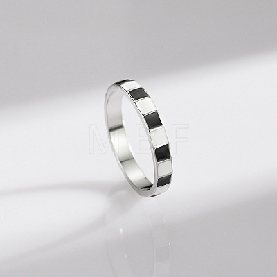 925 Sterling Silver and Enamel Finger Rings FS-WG5A77D-01-1