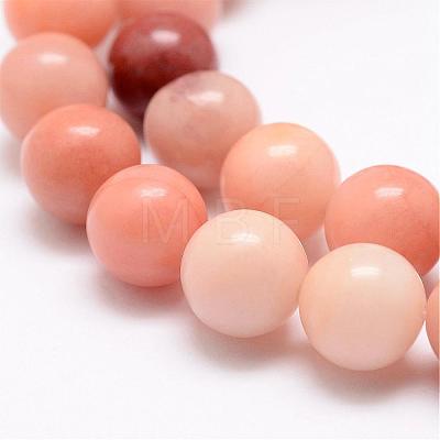 Natural Pink Aventurine Beads Strands G-P257-05-6mm-1