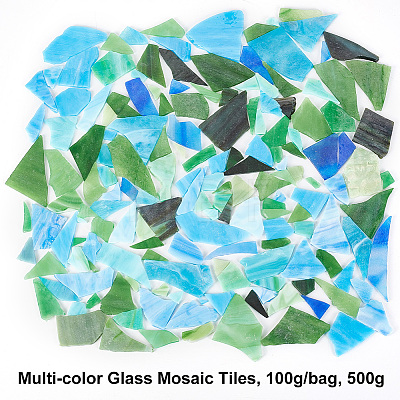 Multi-color Glass Mosaic Tiles MOSA-WH0001-03C-1