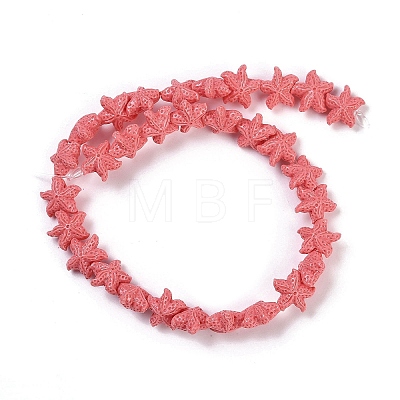 Synthetic Coral Dyed Carved Beads Strands CORA-K009-06A-08-1