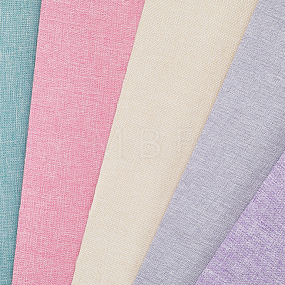 10Pcs 5 Colors Linen Fabric Book Covers FIND-CP0003-80C-1