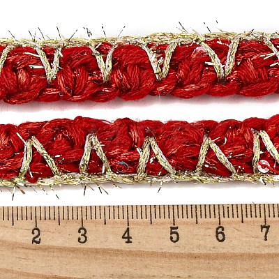 Polyester Crochet Lace Trim OCOR-Q058-03-1