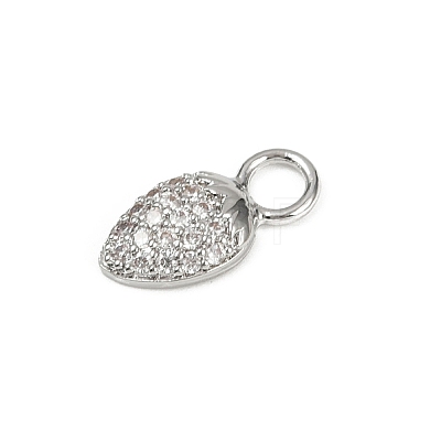 Brass Micro Pave Cubic Zirconia Pendants KK-M322-48P-01-1