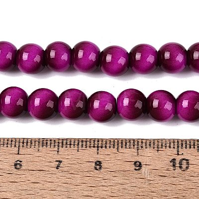 Imitation Tiger Eye Glass Beads Strands GLAA-Q106-03A-B06-1