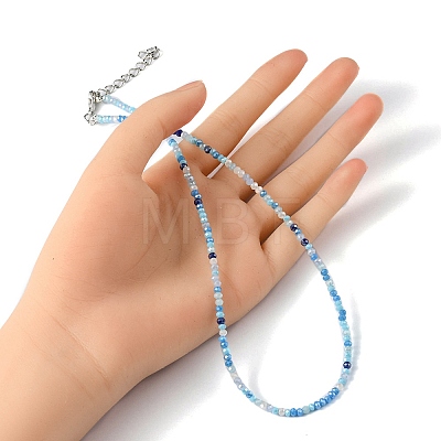 Bling Glass Beaded Necklace for Women NJEW-PH01492-01-1