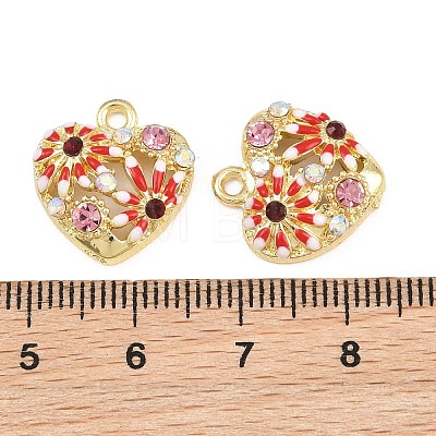 Alloy with Enamel Pendants RB-CBA1FD3-18G-1