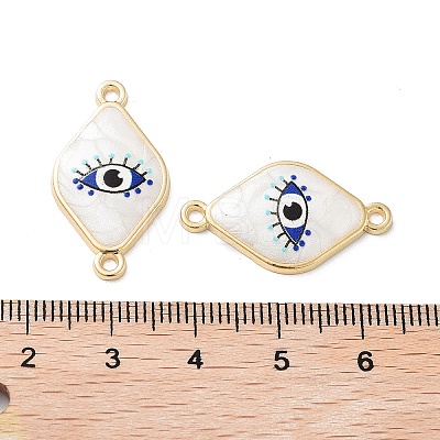 Rack Plating Alloy Enamel Connector Charms FIND-C050-12B-01G-1