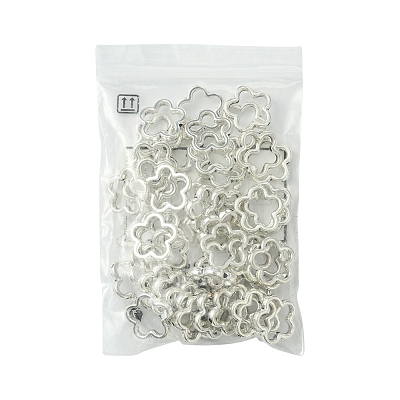 50Pcs Tibetan Style Alloy Bead Frame TIBEB-FS0001-10AG-1