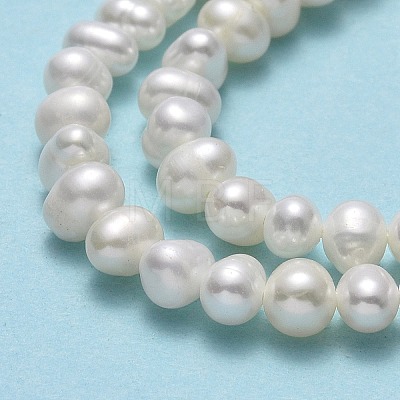 Natural Cultured Freshwater Pearl Beads Strands PEAR-F018-05-01-1