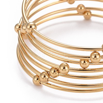 Fashion 201 Stainless Steel Bangle Sets BJEW-L664-023C-G-1-1
