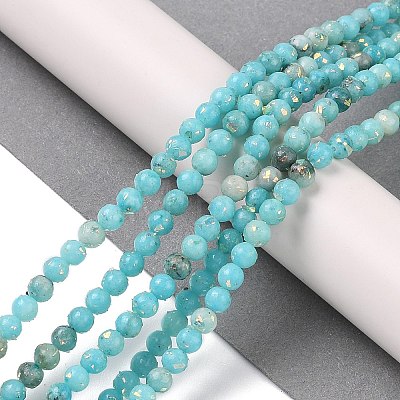 Assembled Natural Dolomite and Synthetic Opal Beads Strands G-Q017-G06-01A-1-1
