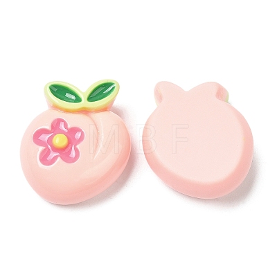 Opaque Resin Fruit Cabochons RESI-G072-02C-1
