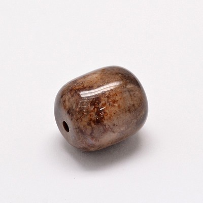 Natural Petrified Wood Beads G-P076-24-16mm-1