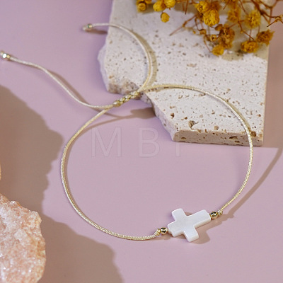 Friendship Shell Bead Braided Bracelets EL8997-1-1