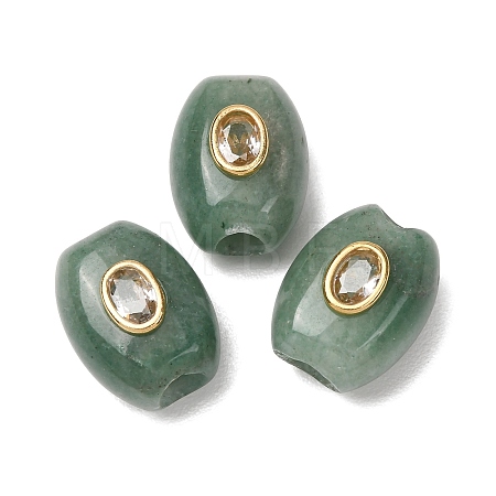 Natural Green Aventurine European Beads GG-CBA9389-01H-1