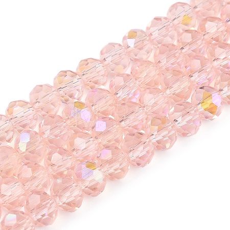 Electroplate Glass Beads Strands LS-EGLA-A044-T6mm-L22-1