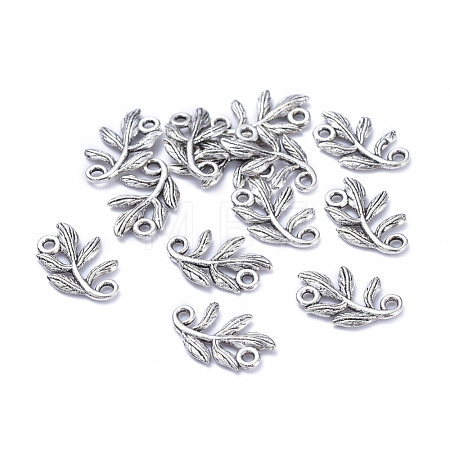 Tibetan Style Alloy Links Connectors PALLOY-A15392-AS-1