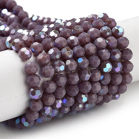 Opaque Glass Beads Strands LS-EGLA-A035-P4mm-L11-1