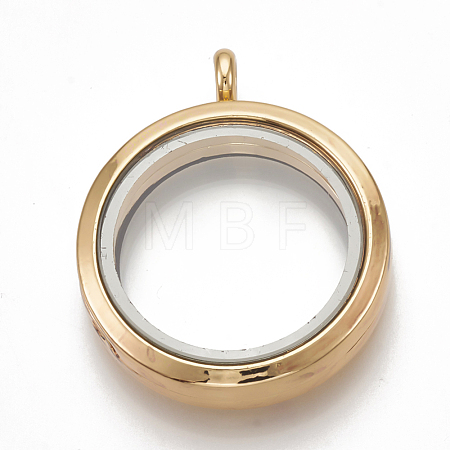 Alloy Magnetic Locket Pendants PALLOY-T052-22G-1