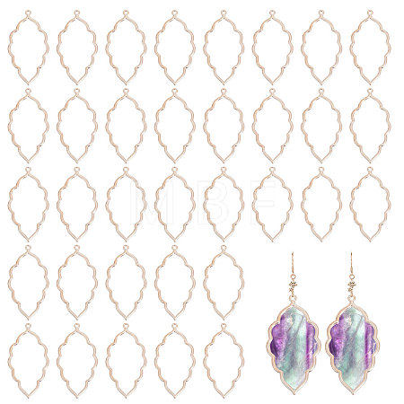 50Pcs Tibetan Style Alloy Open Back Bezel Big Pendants FIND-CA0008-77RG-1