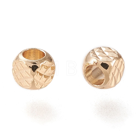 Brass Spacer Beads KK-H101-01B-LG-1