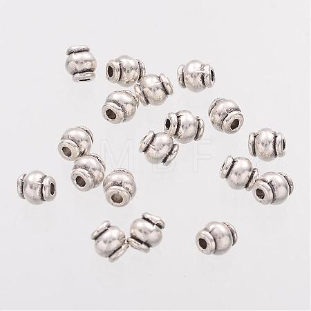 Barrel Tibetan Silver Spacer Beads AB608-1
