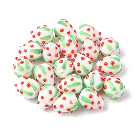 20Pcs Handmade Lampwork Bumpy Beads LAMP-YW0001-81G-1