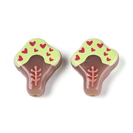 Printed Opaque Resin Beads RESI-N043-20A-1