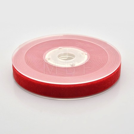 Polyester Velvet Ribbon for Gift Packing and Festival Decoration SRIB-M001-13mm-235-1