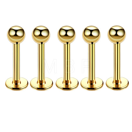 304 Stainless Steel Round Internally Threaded Labrets for Women Men WG9B6EB-07-1