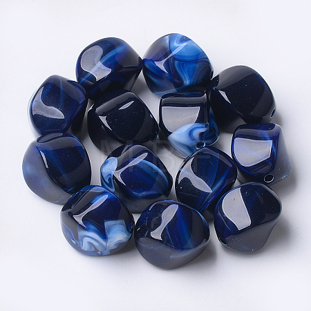 Acrylic Beads X-OACR-T007-08I-1