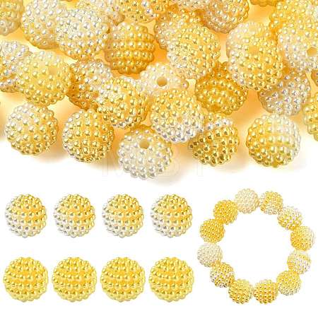 40Pcs Imitation Pearl Acrylic Beads OACR-FS0002-89A-15-1