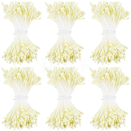 6Bundles Gypsum with Cotton Cord Artificial Flower Core DIY-GF0014-10A-1