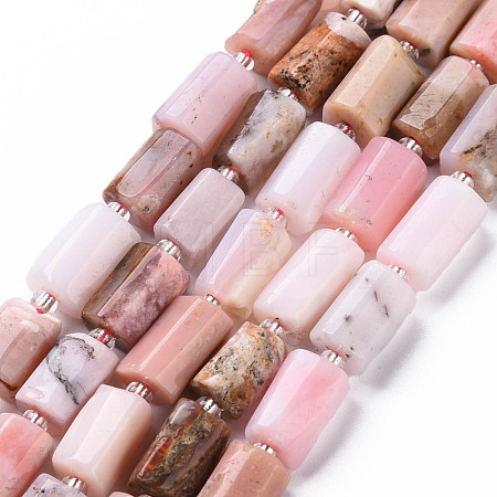 Natural Pink Opal Beads Strands X-G-S345-8x11-012-1