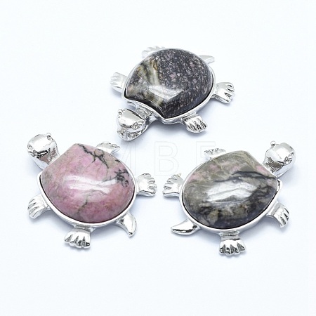 Natural Rhodonite Pendant G-G759-B13-1