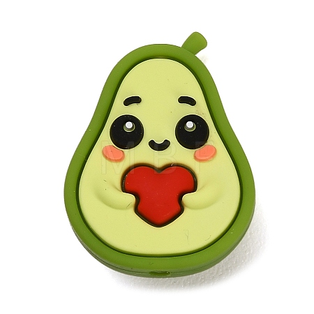 Fruit Theme Food Grade Eco-Friendly Silicone Beads SIL-I022-02G-1