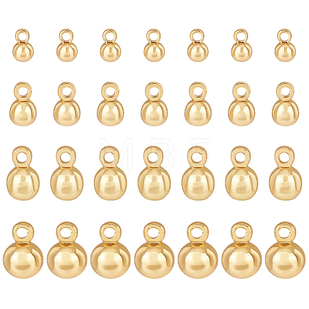 40Pcs 4 Styles Brass Charms KK-BC0013-80-1