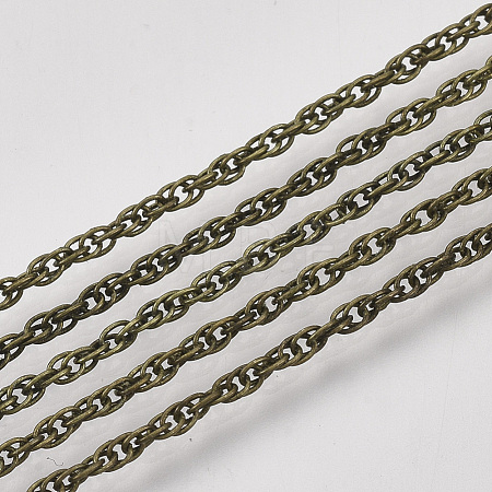 Soldered Brass Covered Iron Rope Chains CH-S125-07B-AB-1