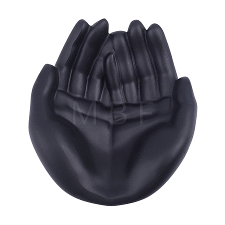 Hand Shaped Resin Jewelry Trays for Trinkets ODIS-WH0043-331B-1