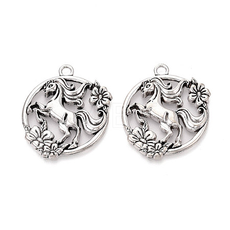 Tibetan Style Alloy Pendants TIBE-N014-03AS-1