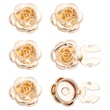 6Pcs Zinc Alloy Cufflinks BUTT-ME0001-35-1