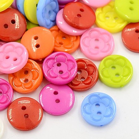 Acrylic Sewing Buttons for Clothes Design BUTT-E083-E-M-1