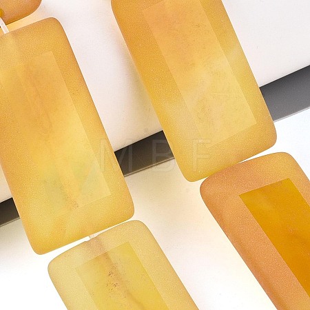Dyed Natural Yellow Agate Beads Strands G-T144-25A-1