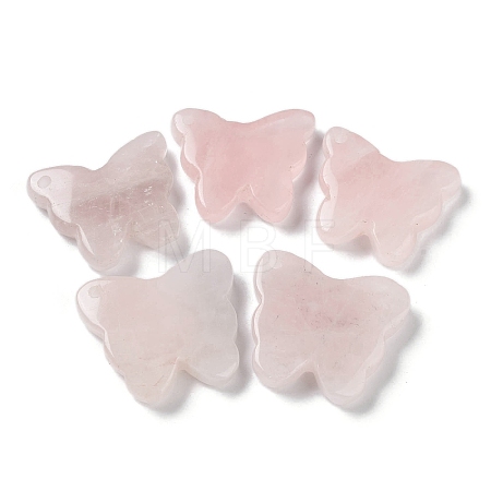 Natural Rose Quartz Pendants G-D087-01B-1